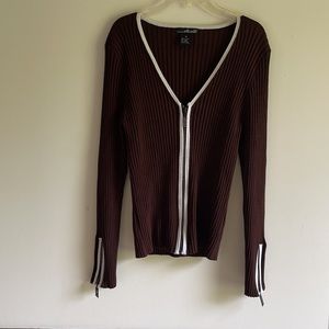COPY - Brown long sleeve Willi Smith shirt.